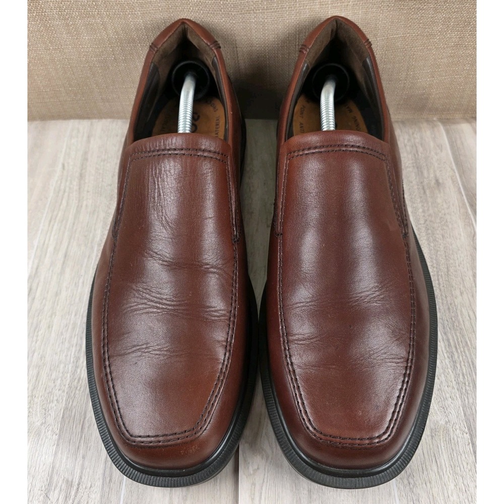 SAS Men's Diplomat Antique Tan Leather Slip On Loafer Shoes Size 12M *Read